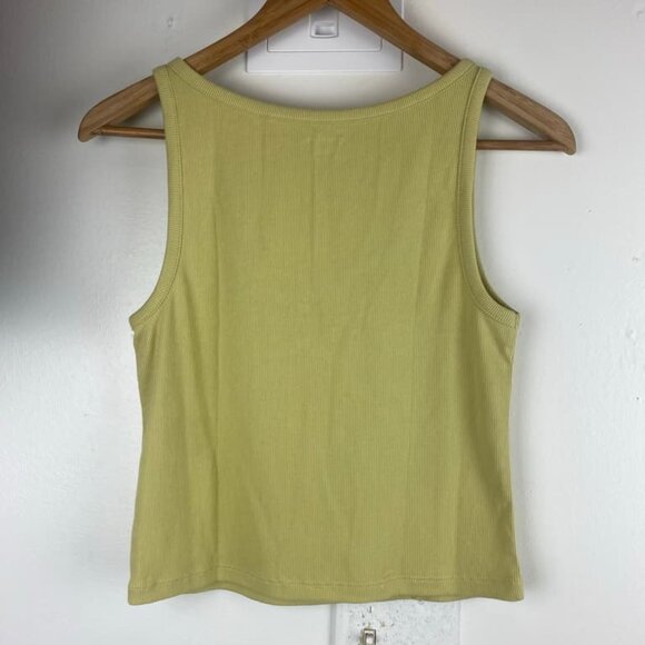 Old Navy NWT Size Large Ribbed Crop Tank Green - Picture 2 of 5